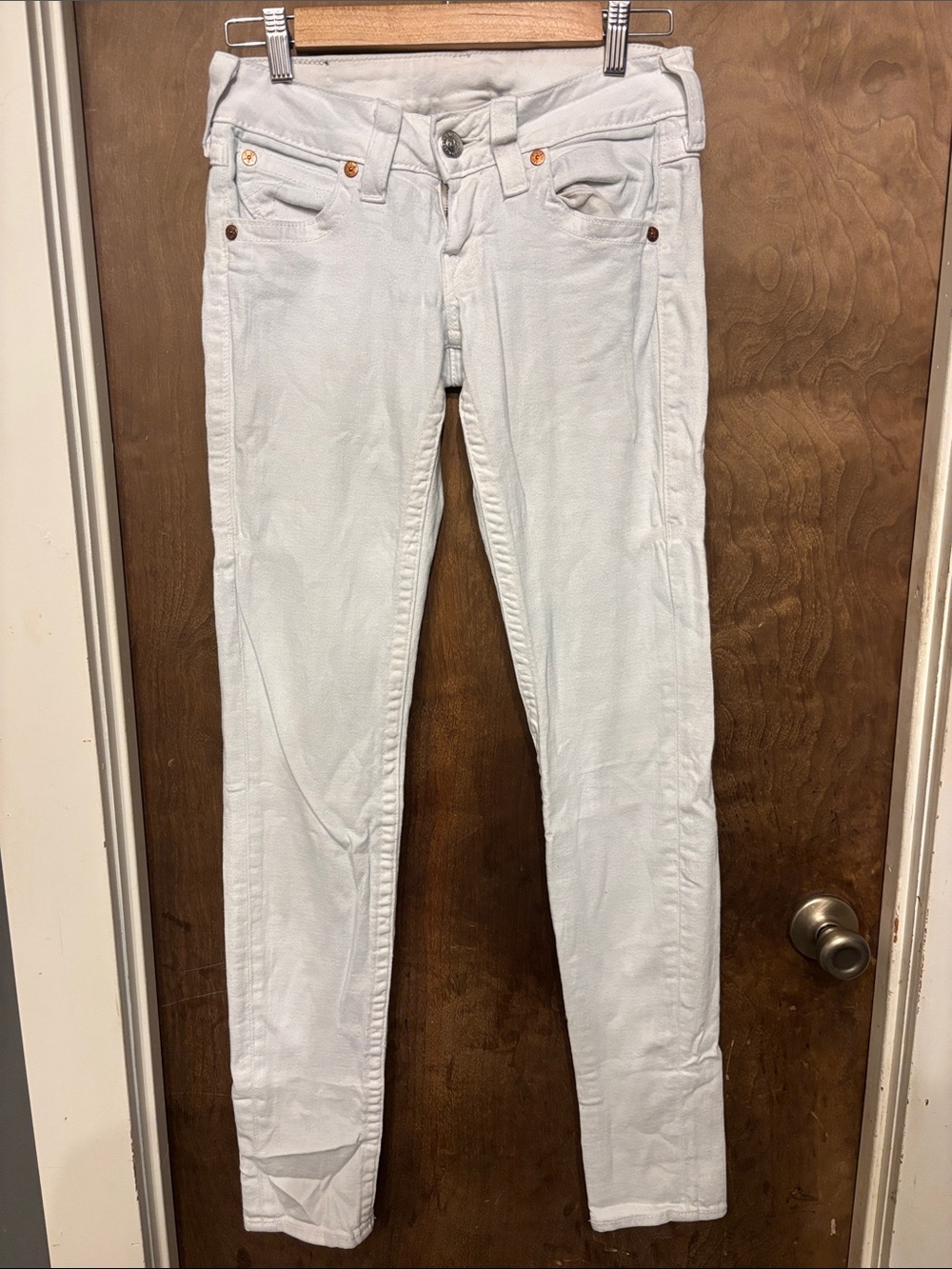 True Religion White Skinny Jeans - Slim Stretch Fit